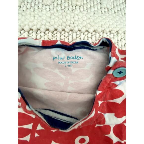 Girls Mini Boden Dress Red Floral Size 7-8 Years - Picture 5 of 5